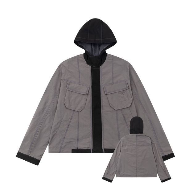 

men's plus size outerwear & coats jacket custom windbreaker clothing black casual green plain waterproof red orange customize 7w45et7, Black;brown