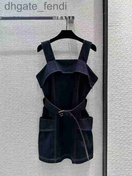 

runway dresses designermilan dresses 2023 spring summer spaghetti strap designer sundress brand same style dress 0311-8 gd6v, Black