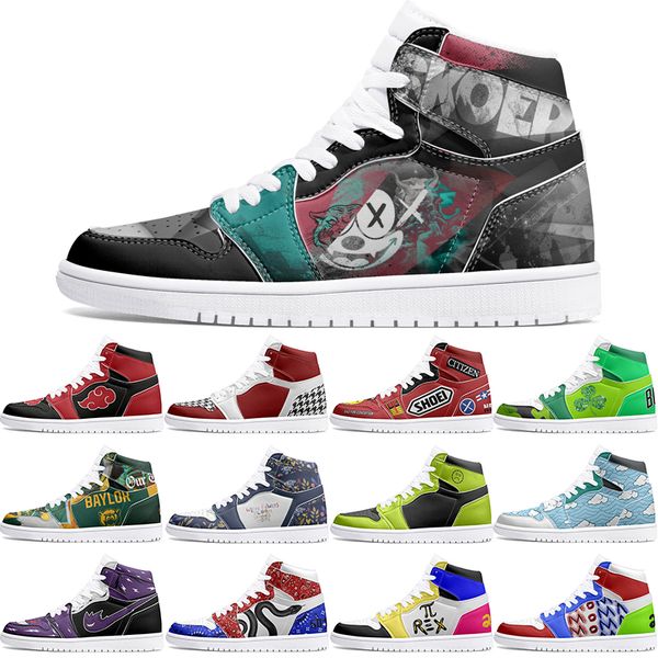 

New Customized Shoes 1s DIY shoes Basketball Shoes damping male female Cartoon Anime Customization Trend Outdoor Shoe