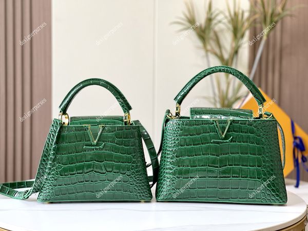 

tz handle fashion women designer shoulder bags capucines totes crossbody bag crocodile leather handbags luxury purses handbag lady clutch ba