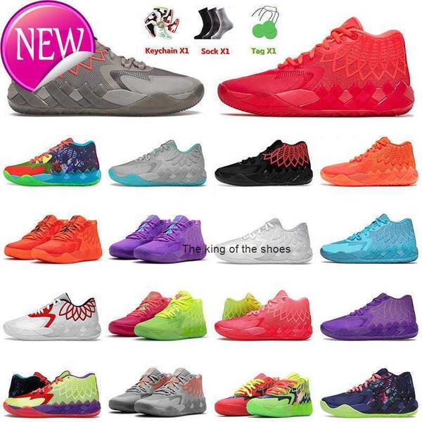 

2023mb.01 shoesogfashion og lamelo ball 1 mb.01 mens basketball shoes fore hare rick and morty red galaxy buzz city trainers sneakers tennis, Black