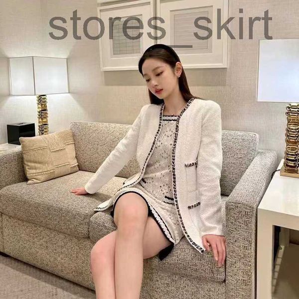 

women's jackets designerchan home new women's brand jacket designer fashion grade autumn winter classic tweed coat overcoat leisur, Black;brown