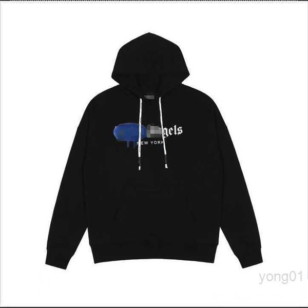 

men's hoodies sweatshirts plam mens womens designers angel fashion man long sleeve bear highs quality hoodie clothing sweaters hip hop, Black