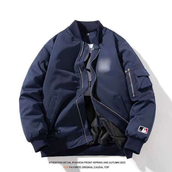 

men's outerwear coats jackets spring autumn and winter tide br american vintage embroidered baseball jacket for men women pilot cotton, Black;brown