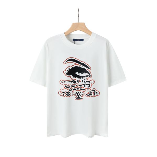 

fashion brand men's designer t shirt printed womens mens t-shirt black white cotton casual t-shirt short sleeve luxury hip hop size xs-, White;black