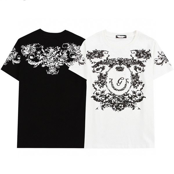 

Summer Mens Designer T Shirt Casual 2023 Man Women Loose Short Sleeves Tees With Letters Printed Top Sell Luxury Men T Shirt Asian Size -2XL, Black