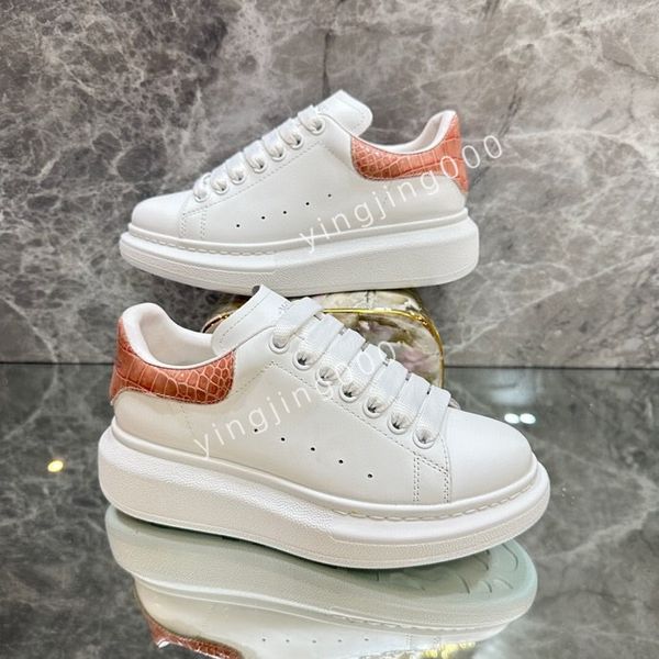

designer brand womens mens casual shoes men leather lace up white sole espadrilles oversized flats2023, Black