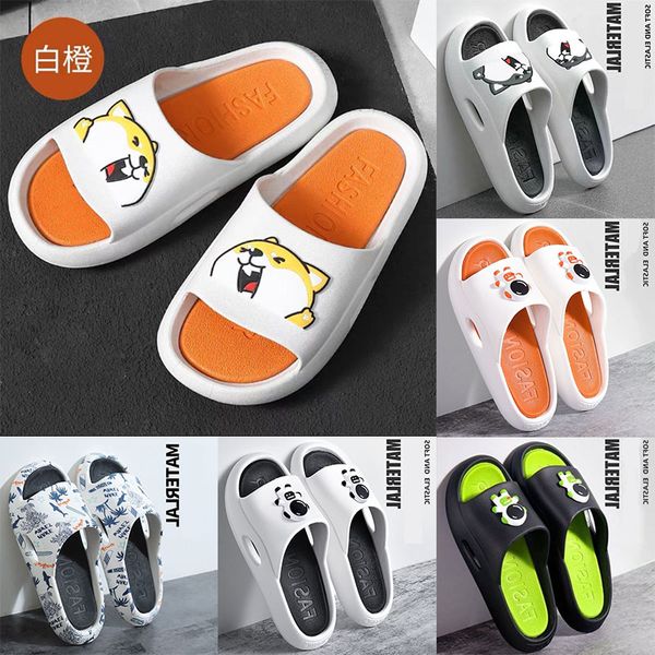 

washroom slippers fashion women slippers bear summer sandal flat platform non-slip ladies flip flops woman shoes soft eva outdoor slipper, Black