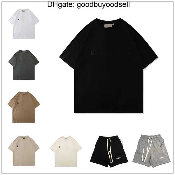 

designer mens t-shirts ess shirt street casual essentail tshirt loose men women summer luxury short-sleeve tshirts chest print fashion tees, White;black