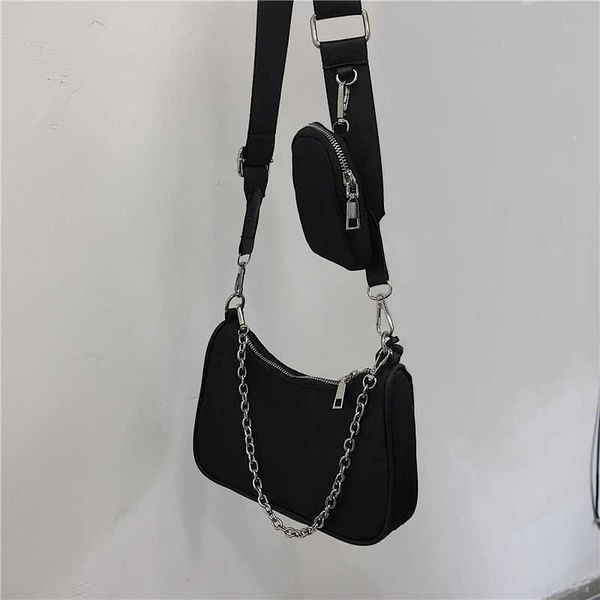 

designer bag three in one underarm bag niche bag women's 2023 new trendy stick bag summer chain one shoulder crossbody dumpling bag