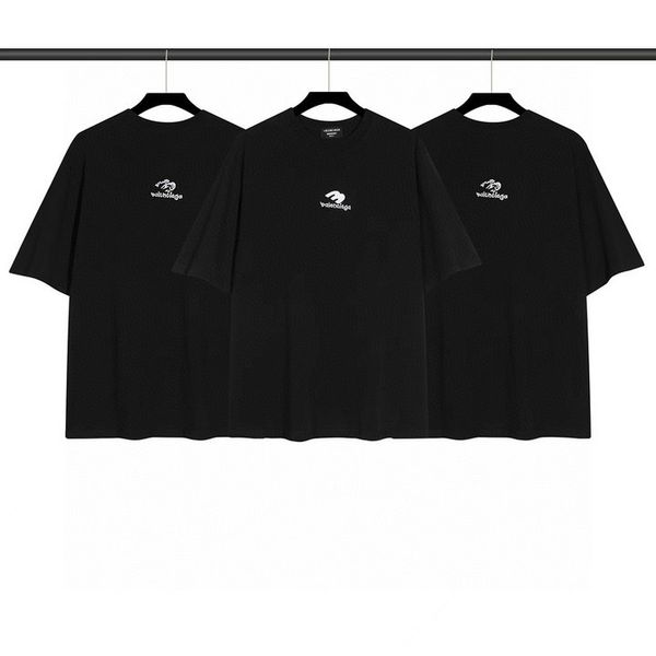 

balaniegas paris home trend fashion design loose versatile pullover round neck short sleeve t-shirt, White;black