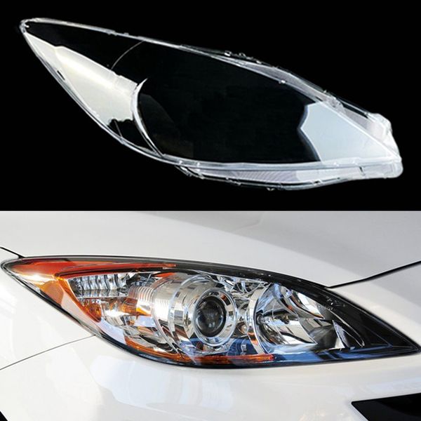 

for mazda 3 speed 2011~2015 car headlight cover lens glass shell front headlamp caps transparent lampshade auto light lamp case