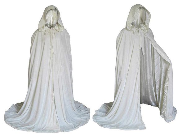 

stylish floor length winter bridal wedding cloak white cape elegant velvet hooded cape for wedding party hooded cloaks1753167