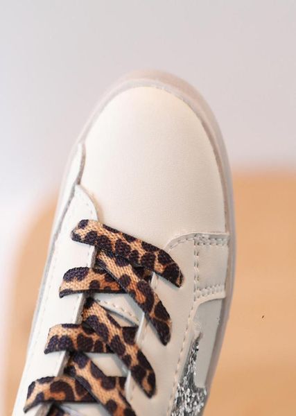 

kids fashion leopard pattern sequin children board shoes soft bottom star spring new boys and girls casual shoes size 21355086792, Black