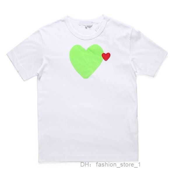 

men's t-shirts designer shir mens shir love hear casual quanliy lovers shirs coon cdg embroidery shor sleeve tee leisure sreewear tide, White;black
