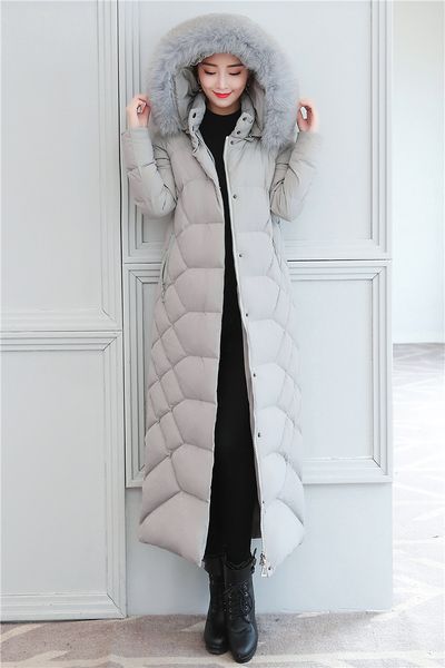 

2023 fashion women's long down jacket chinese factory wholesale, Black