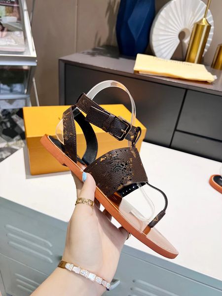 

2023 summer brand designer leather women's sandals classic rivet high heels luxury pumps wedding party pointed low shoes channel slippe, Black