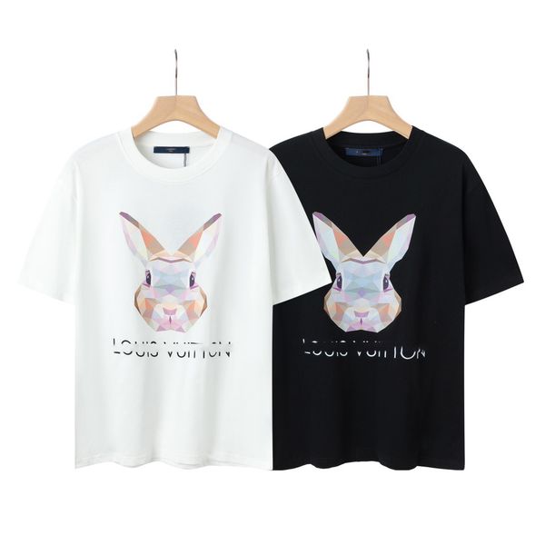 

fashion t shirt men designer mens t shirt womens letter print short sleeve round neck cotton tees polo size xs-.sc02, White;black