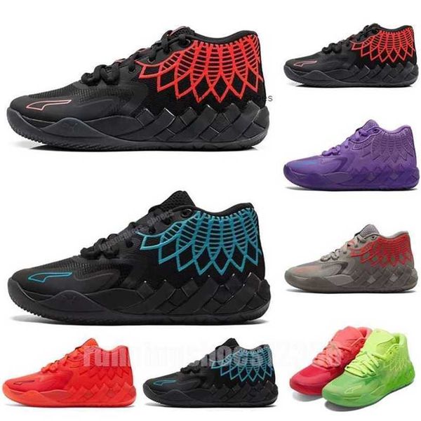 

basketball shoes iridescent city rock ridge red galaxy mb.01 rick and morty for sale lamelos ball men women not from here89ibmb.01, Black