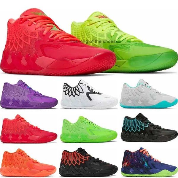 

2023 men designer basketball shoes mb.01 lamelo ball buzz queen city rick and morty galaxy rock ridge volt blast trainer mens 11mb.01, Black