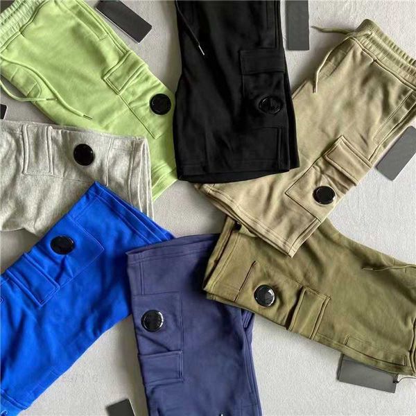 

2023 men's shorts casual strap shorts summer beach pants long pants with pockets cotton short hip hop jogging pants, White;black