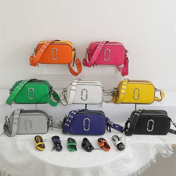 

designer bag women's bag j family's new spring 2023 camera bag with fashionable rivets on the shoulders one shoulder crossbody sma