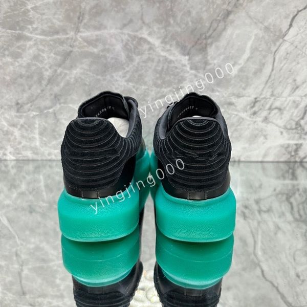 

r brand trainers womens casual shoes men womens leather lace up white sole espadrilles oversized flats2023, Black