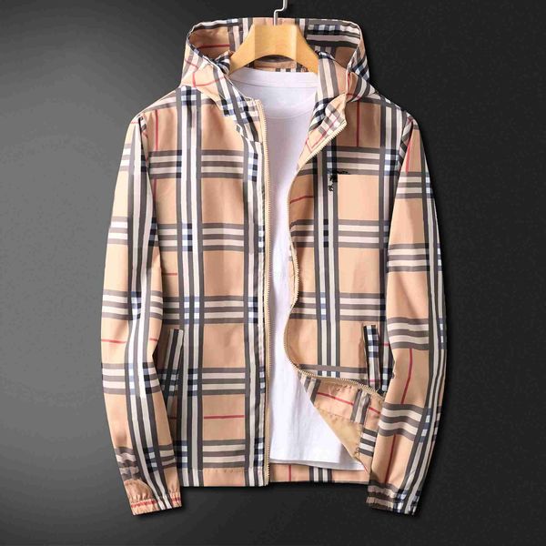 

mens fashion designer jacket spring autumn outwear windbreaker zipper clothes coat can sport men's clothing l48y, Black;brown