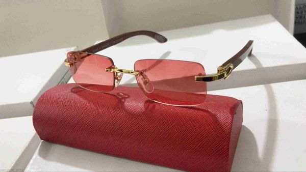 

red designer sunglasses women man buffs glasses buffalo horn glasses mens woman rimless carti c decor square vintage retro metal wood frames, White;black