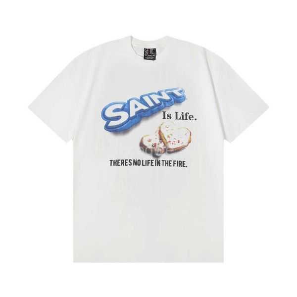 

men's tshirts frog drift streetwear vintage graphics printing saint michael oversized loose summer tee t shirt for men women f1v8, White;black