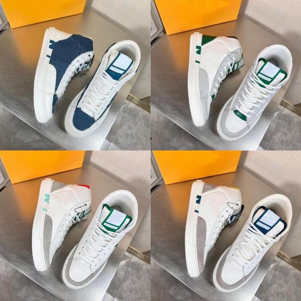 

luxury men charlie brand sneakers shoes white calfskin leather high/low trainer comfort wedding party skateboard casual walking eu38-46 orig, Black
