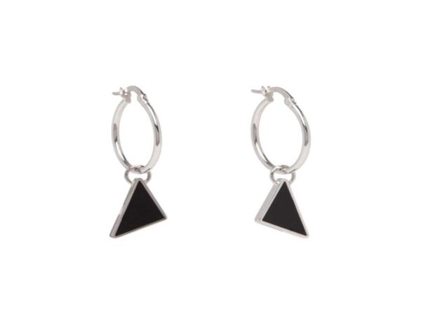 

women stud earrings women inverted triangle earring luxurys designers jewelry diamond hoop designer earrings with box d2109074z1239479, Golden;silver