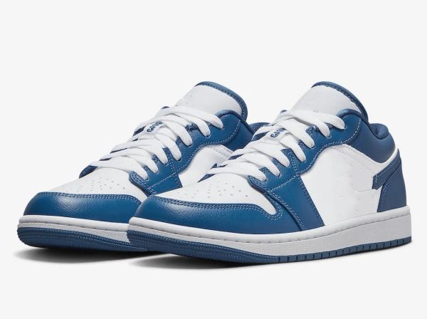 

2023 men wmns designer basketball shoes jumpman 1s 1 low marina blue fashion golf white-dark-marina-blue ourdoor sports running