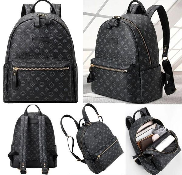 

wholesale factory ladies shoulder bag simple joker printed backpack elegant classic retro contrast leather handbag trend gray color matching