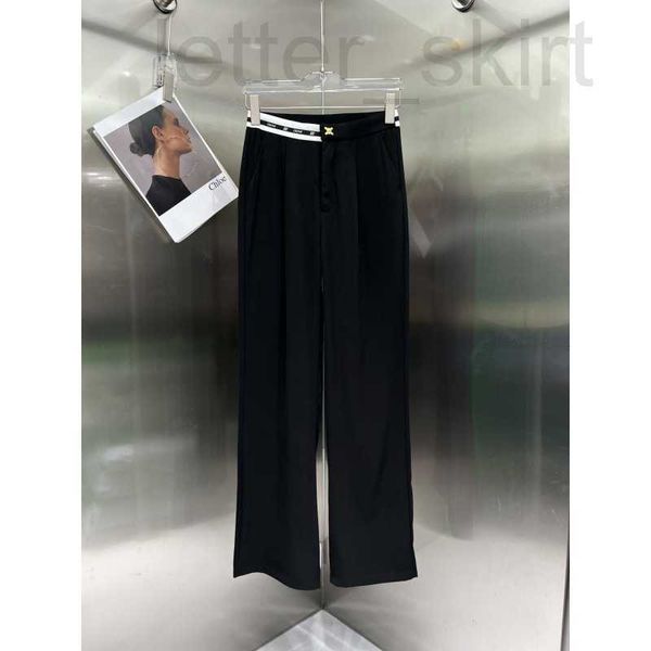 

women's shorts designer 23 spring/summer new fashion classic ribbon splice triumphal arch high waist casual loose versatile pants igg9, White;black