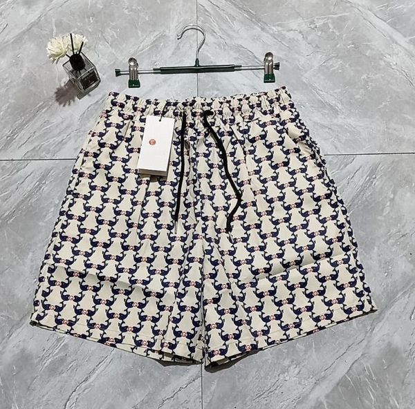 

2023ss mens shorts summer print quick drying beach short designer shorts men, White;black
