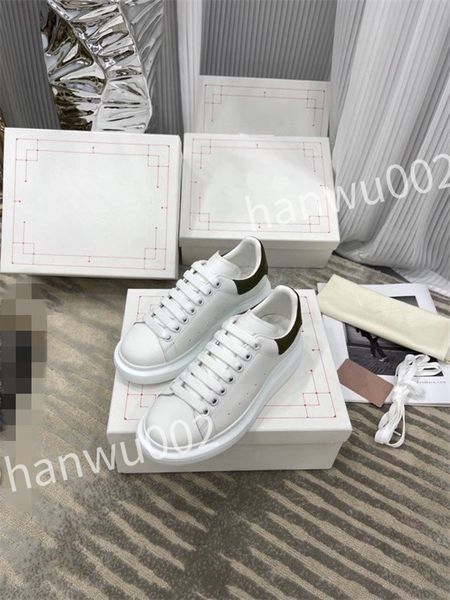 

fashion height increasing sneaker designers shoes leather white rubber lace-up trainers sneakers, Black
