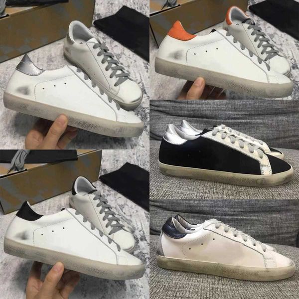 

luxury sneakers classic sequin casual shoes designer italy brand super star sneaker do-old dirty trainers men women trainer with box, Black