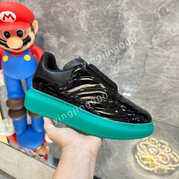 

2023r brand trainers womens casual shoes women leather lace up white sole espadrilles oversized flats, Black