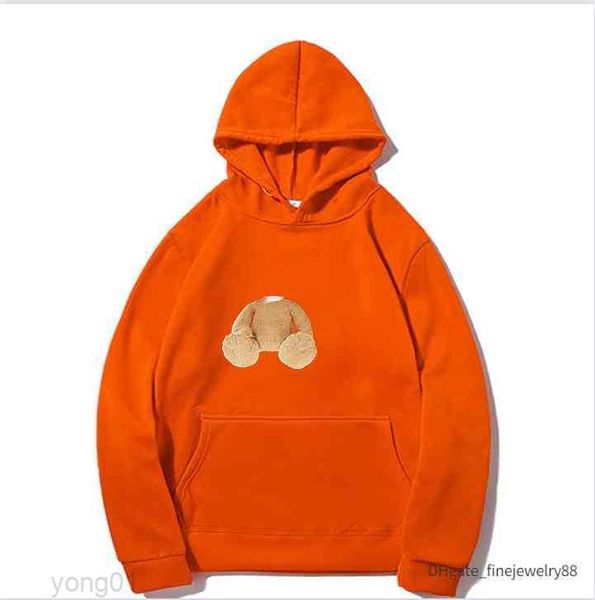 

22 hoodies hoodie plams angles sweater mens womens letter streetwear crewneck sweatshirt loose hoodie couple clothing bear women men tr, Black