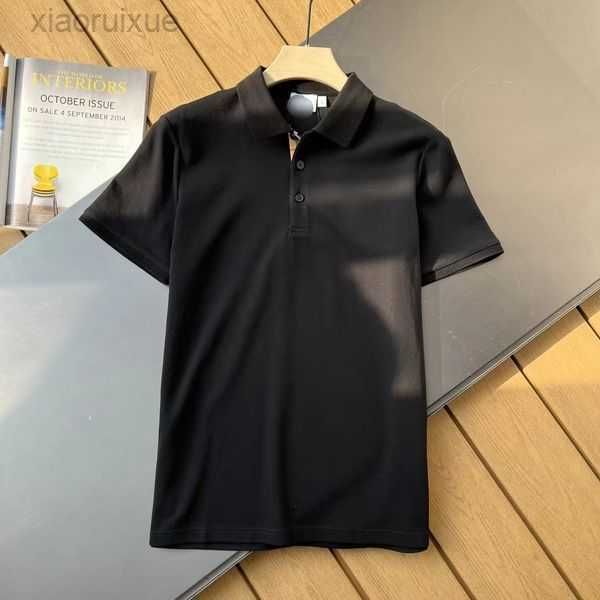

men's polos classic pony shirt youth slim fit mesh cotton neck short sleeve t-shirt american casual 1419tn, White;black