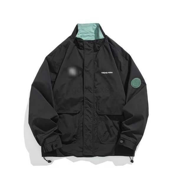 

men's jackets baseball autumn winter fashion handsome versatile hatless short contrast large pocket 9ge8wpdx1, Black;brown