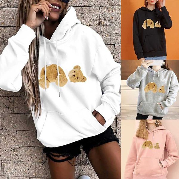 

hoodie for men plam fashion angle cotton designer able 2022 plush sweater women autumn and winter couple loose brand hip hop f5d3bb5w, Black