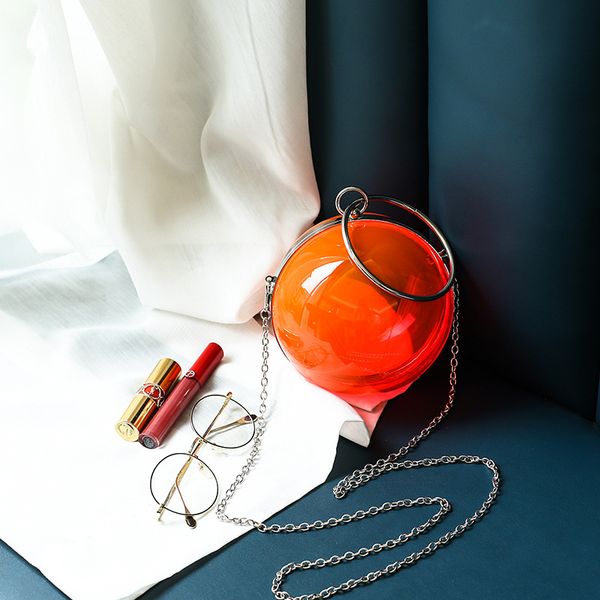 

handbag hand clutch wedding bag handbag new occident acrylic ball lapbags fashionable evening bags wholesale o capacity, Black