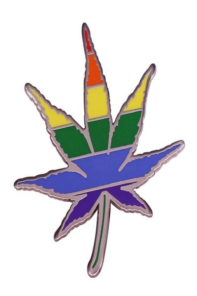 

rainbow marijuana brooch gay badge lgbt gift accessories pin badges2473797, Blue