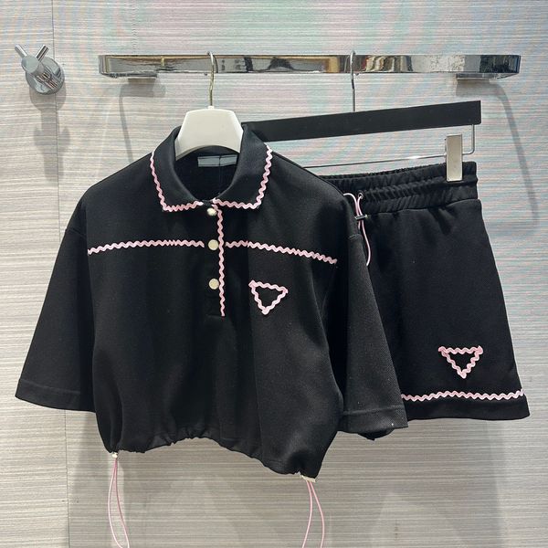

women's two piece dress short sleeve loose lapel casual pocket shorts fashion tracksuit size s-l, White