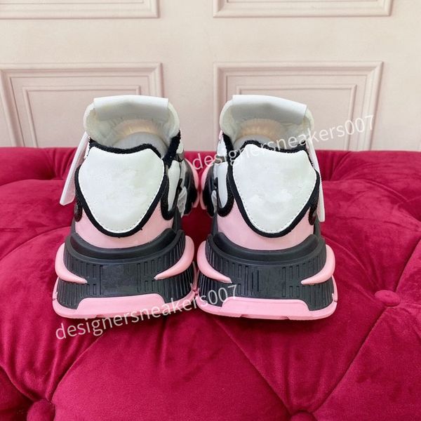 

designer fashion casual shoes sneaker fashion men women shoe platform trainers strawberry mouse wave mouth print2023, Black
