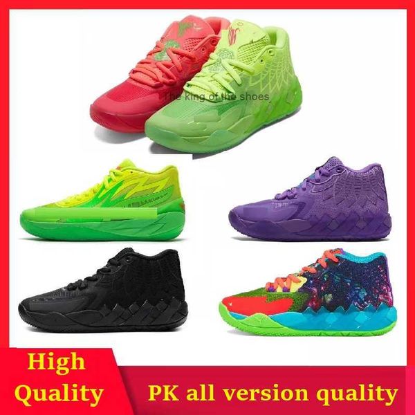 

lamelo ball mb.01 rick and morty shoes mb1 queen city basketball mens mb1 iridescent dreams sneakers mb 2 nickelodeon slime kids white silve, Black