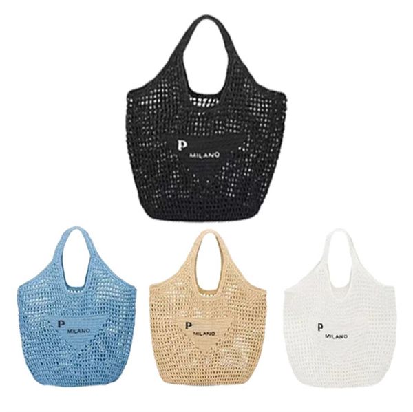 

beach bags triangle raffia straw prad beach bag luxury handbag designer fashion purse women the tote mens shoulder s holiday envelope mini p