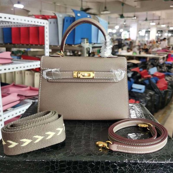 

fashion women's bag designer handbag new genuine leather women's bag palm pattern second generation mini k19cm